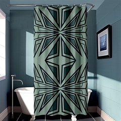 Abstract Pattern Geometric Backgrounds Shower Curtain 36  X 72  (stall)  by Eskimos