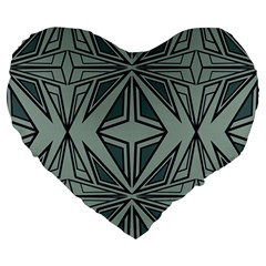 Abstract Pattern Geometric Backgrounds Large 19  Premium Heart Shape Cushions by Eskimos