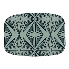 Abstract Pattern Geometric Backgrounds Mini Square Pill Box by Eskimos