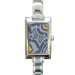 Abstract Pattern Geometric Backgrounds Rectangle Italian Charm Watch by Eskimos