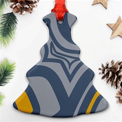 Abstract Pattern Geometric Backgrounds Christmas Tree Ornament (two Sides) by Eskimos