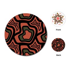 Abstract Pattern Geometric Backgrounds Playing Cards Single Design (round) by Eskimos