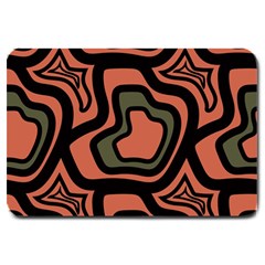 Abstract Pattern Geometric Backgrounds Large Doormat  by Eskimos