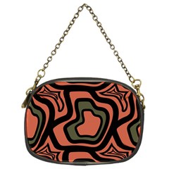 Abstract Pattern Geometric Backgrounds Chain Purse (two Sides) by Eskimos