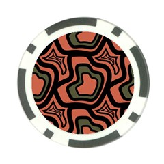 Abstract Pattern Geometric Backgrounds Poker Chip Card Guard (10 Pack) by Eskimos