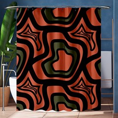 Abstract Pattern Geometric Backgrounds Shower Curtain 60  X 72  (medium) 