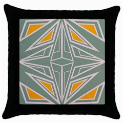 Abstract Pattern Geometric Backgrounds Throw Pillow Case (black) by Eskimos