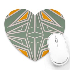 Abstract Pattern Geometric Backgrounds Heart Mousepads by Eskimos