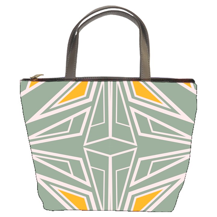 Abstract pattern geometric backgrounds Bucket Bag