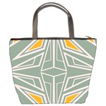 Abstract pattern geometric backgrounds Bucket Bag Back