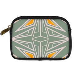 Abstract Pattern Geometric Backgrounds Digital Camera Leather Case by Eskimos