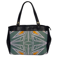 Abstract Pattern Geometric Backgrounds Oversize Office Handbag