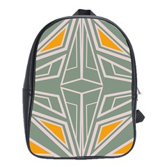 Abstract Pattern Geometric Backgrounds School Bag (xl) by Eskimos