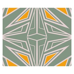 Abstract Pattern Geometric Backgrounds Double Sided Flano Blanket (small)  by Eskimos