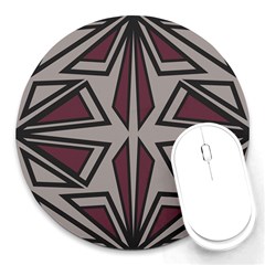 Abstract Pattern Geometric Backgrounds Round Mousepads by Eskimos