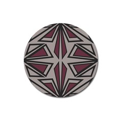 Abstract Pattern Geometric Backgrounds Magnet 3  (round) by Eskimos