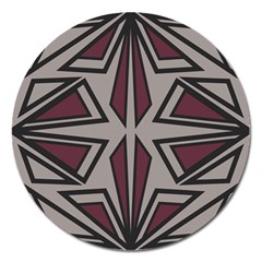 Abstract Pattern Geometric Backgrounds Magnet 5  (round) by Eskimos