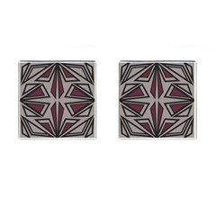 Abstract Pattern Geometric Backgrounds Cufflinks (square) by Eskimos