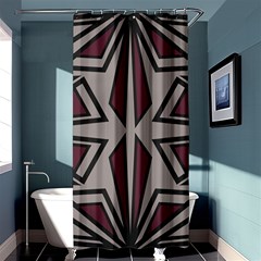 Abstract Pattern Geometric Backgrounds Shower Curtain 36  X 72  (stall)  by Eskimos