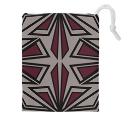 Abstract Pattern Geometric Backgrounds Drawstring Pouch (4xl) by Eskimos