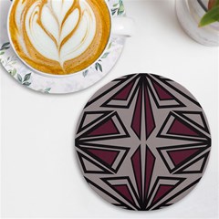 Abstract Pattern Geometric Backgrounds Uv Print Round Tile Coaster by Eskimos