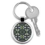 Abstract pattern geometric backgrounds Key Chain (Round) Front