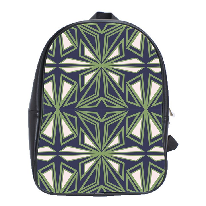 Abstract pattern geometric backgrounds School Bag (Large)