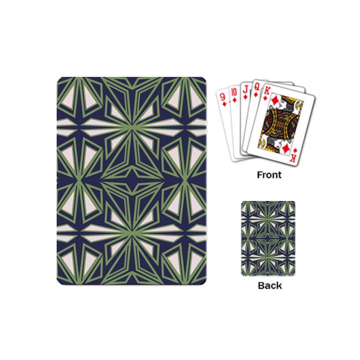 Abstract pattern geometric backgrounds Playing Cards Single Design (Mini)