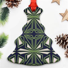 Abstract Pattern Geometric Backgrounds Christmas Tree Ornament (two Sides) by Eskimos