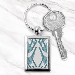 Abstract Pattern Geometric Backgrounds Key Chain (rectangle) by Eskimos