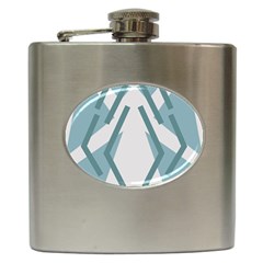 Abstract Pattern Geometric Backgrounds Hip Flask (6 Oz) by Eskimos