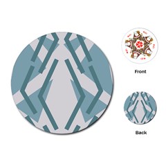 Abstract Pattern Geometric Backgrounds Playing Cards Single Design (round) by Eskimos