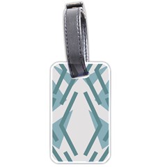 Abstract Pattern Geometric Backgrounds Luggage Tag (one Side) by Eskimos