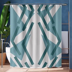 Abstract Pattern Geometric Backgrounds Shower Curtain 60  X 72  (medium)  by Eskimos