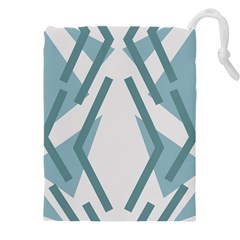 Abstract Pattern Geometric Backgrounds Drawstring Pouch (5xl) by Eskimos