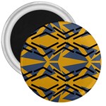 Abstract pattern geometric backgrounds 3  Magnets Front