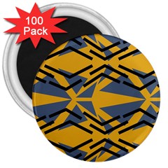 Abstract Pattern Geometric Backgrounds 3  Magnets (100 Pack) by Eskimos