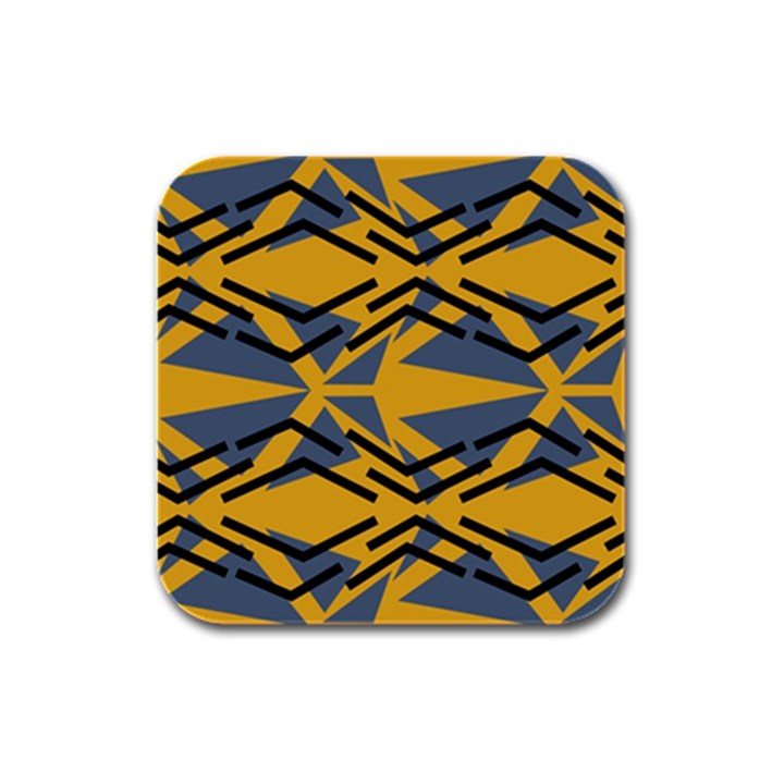 Abstract pattern geometric backgrounds Rubber Square Coaster (4 pack)