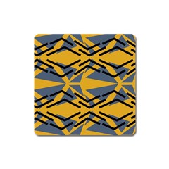 Abstract Pattern Geometric Backgrounds Square Magnet by Eskimos