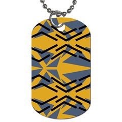 Abstract Pattern Geometric Backgrounds Dog Tag (two Sides) by Eskimos