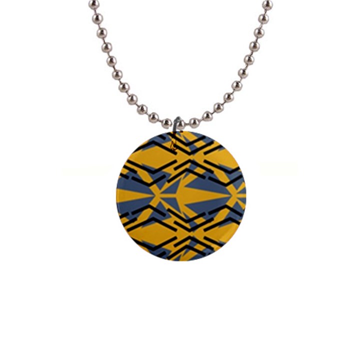 Abstract pattern geometric backgrounds 1  Button Necklace