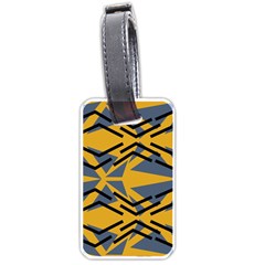 Abstract Pattern Geometric Backgrounds Luggage Tag (one Side) by Eskimos