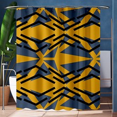 Abstract Pattern Geometric Backgrounds Shower Curtain 60  X 72  (medium)  by Eskimos