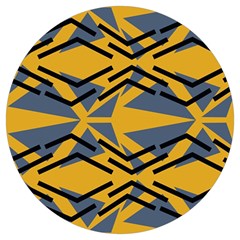 Abstract Pattern Geometric Backgrounds Round Trivet by Eskimos