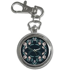 Folk Flowers Floral Art Print Flowers Abstract Art  Key Chain Watches by Eskimos