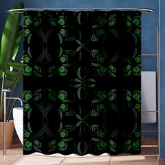 Folk Flowers Floral Art Print Flowers Abstract Art  Shower Curtain 60  X 72  (medium)  by Eskimos