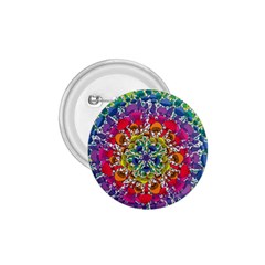 Rainbow Mushroom Mandala 1 75  Buttons by steampunkbabygirl