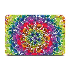 Rainbow Mushroom Mandala Plate Mats by steampunkbabygirl