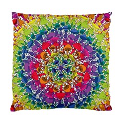 Rainbow Mushroom Mandala Standard Cushion Case (two Sides)