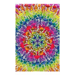 Rainbow Mushroom Mandala Shower Curtain 48  X 72  (small) 